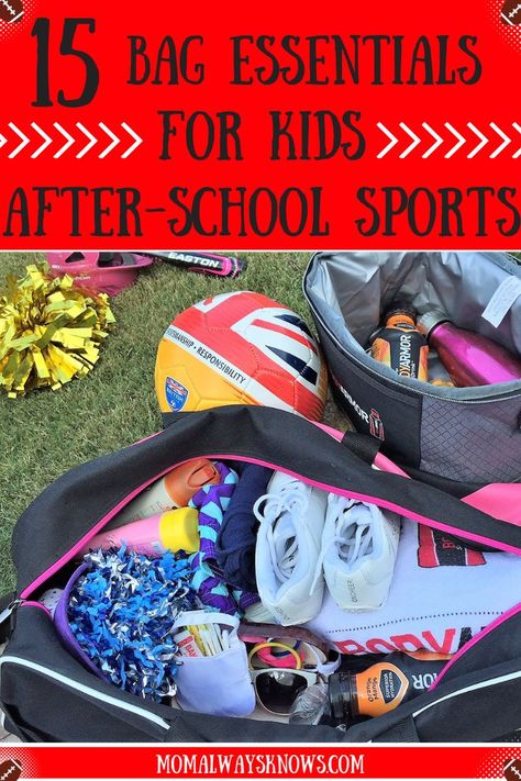 What's in your bag? Kids involved in Football, Soccer or Drama club after-school? Make sure you pack their bag for practice with these 15 bag essentials! AD #bodyarmor #sports #sportsdrink #momhacks Soccer Bag Essentials, Bag Essentials Aesthetic, Soccer Mom Bag, Sports Bag Essentials, Mom Bag Essentials, Sports Mom Bag, Soccer Essentials, Soccer Bag, Football Bag