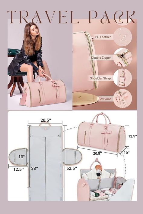 Duffle Bag Pink, Leather Handbag Patterns, Clear Cosmetic Bag, Bag Illustration, Leather Bag Pattern, Diy Clothes And Shoes, Diy Bag Designs, Leather Anniversary, Sewing Tutorials Clothes