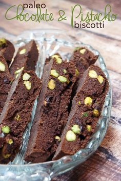 Paleo Double Chocolate Pistachio Biscotti #glutenfree #grainfree #paleo Paleo Biscotti, Paleo Gingerbread, Chocolate Biscotti, Pistachio Biscotti, Chocolate Pistachio, Paleo Cookies, Paleo Baking, Biscotti Recipe, Paleo Sweets