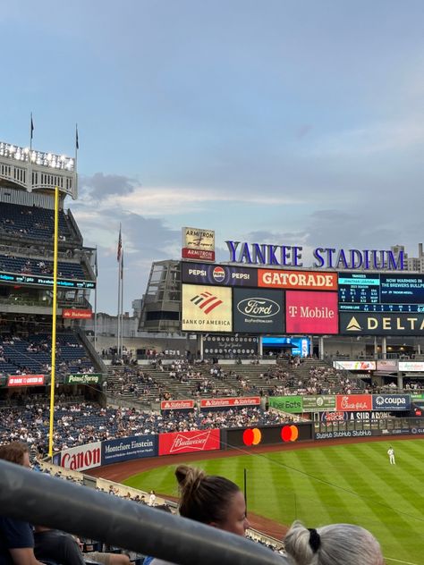 Yankee Game Aesthetic, Yankees Game Aesthetic, Yankee Stadium Aesthetic, Yankee Aesthetic, Baseball Game Aesthetic, Yankees Aesthetic, Baseball Aesthetic, Vision Board Project, Baseball Yankees