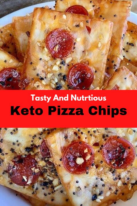 Pizza Chips, Low Sugar Diet Recipes, Dinner Recipes Healthy Low Carb, Healthy Low Carb Snacks, Low Carb Low Fat Recipes, Diet Recipes Easy, No Carb Recipes, Keto Pizza, Low Carb Low Sugar