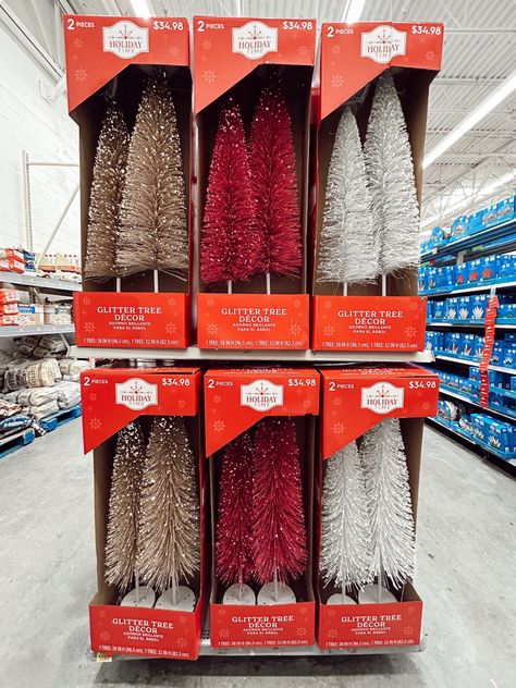 GIANT BOTTLE BRUSH TREES! #bottlebrush #hugebottlebrushtrees #christmas #christmasdecor #bottlebrushtree #walmartholiday #icantbelieveitswalmart #amazon #walmart #target #pinkchristmas #affordable #holidaydecor #seasonal #christmasdecorationsSale Follow my shop @theoabode on the @shop.LTK app to shop this post and get my exclusive app-only content! #liketkit #LTKHoliday #LTKSeasonal #LTKHolidaySale @shop.ltk https://liketk.it/4m2gx Bottle Brush Trees Target, Bottle Brush Tree Village, Giant Bottle Brush Tree, Bottle Brush Tree Collection, Large Bottle Brush Trees, Target Bottle Brush Trees, Bottlebrush Trees, Christmas Stage, Glitter Bottle