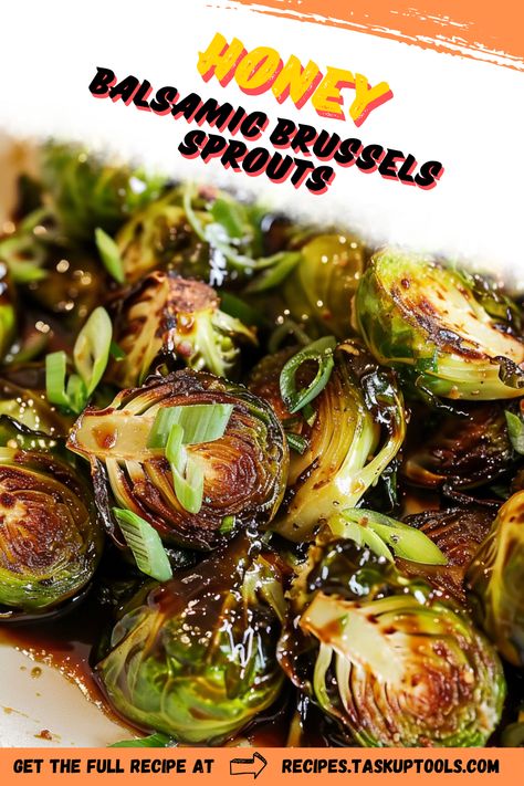 Discover a flavorful twist on a classic side dish with these Honey Balsamic Brussels Sprouts. Perfectly roasted and glazed with a rich combination of honey and balsamic vinegar, these sprouts offer a savory-sweet harmony that elevates any meal. Ideal for holiday gatherings or weeknight dinners, this simple yet sophisticated recipe will impress your guests and delight your taste buds. Explore how honey and balsamic transform Brussels sprouts into a deliciously irresistible dish that complements any main course. Try it today for an effortless Brussel Sprout Recipes Honey Balsamic, Brussel Sprout Recipes With Honey, Brussel Sprout Recipes Sweet, Brussels Sprouts With Balsamic Glaze, Balsamic Brussel Sprout Recipes, Sweet Brussel Sprout Recipes, Brussel Sprout Recipes Balsamic, Honey Garlic Brussel Sprouts, Sweet Brussel Sprouts