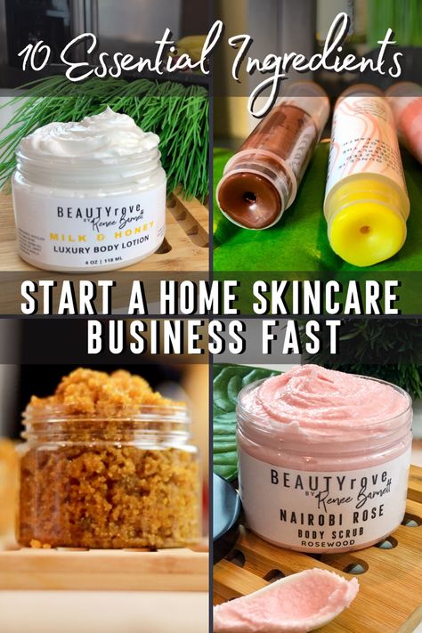 Diy Skincare Products To Sell, Small Business Beauty Products, Homemade Cosmetics Business, How To Start A Body Butter Business, Small Business Skin Care, Diy Small Business Ideas Products, Esthetician Job, Skincare Small Business, Money Discipline