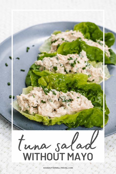 Looking for a creamy tuna salad without mayo, then we have got you! You don't need mayo to make a creamy and delicious tuna salad. Tuna Without Mayo, Creamy Tuna Salad, Tuna Salad Without Mayo, Tandoori Chicken Salad, Smoked Chicken Salad, Mayo Recipe, Fresh Tuna, Healthy High Protein Meals, Protein Meals