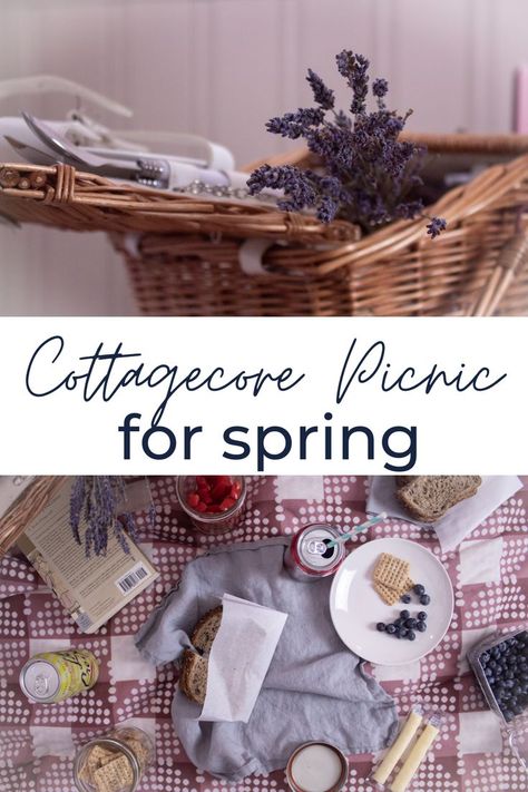 A cottagecore picnic spread is indoors and spread across a large dining room table with cans of sparkling water, snacks, flowers, and more. Cottagecore Baking, Cottagecore Recipes, Cottagecore Life, Cottagecore Picnic, Cottagecore Spring, Romantic Cottagecore, Cottagecore Living, Spring Food, Spring Afternoon