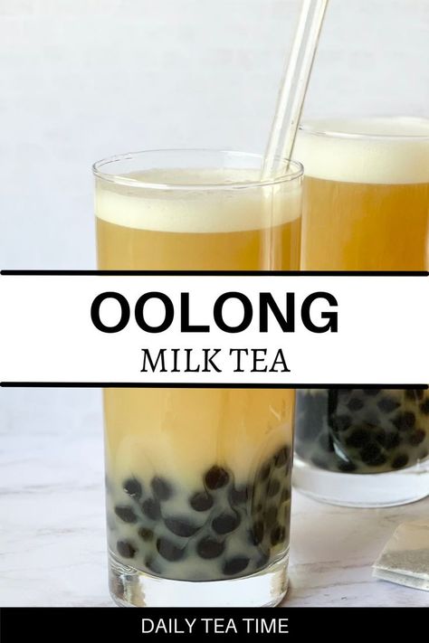 Oolong Milk Tea Recipe, Oolong Milk Tea, Oolong Tea Benefits, Milk Tea Recipe, Tea With Honey, Bubble Tea Recipe, Milk Tea Recipes, Frothing Milk, Tea Recipe