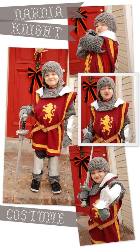 Lorajean's Magazine,: knights hood chain mail at http://lorajeansmagazine.blogspot.com/2011/10/free-pattern-crochet-knight-hood.html Diy Knight Costume, Knight Costumes, Costume Chevalier, Narnia Costumes, Knight Party, Crochet Costumes, Medieval Party, Knight Costume, Dress Up Boxes