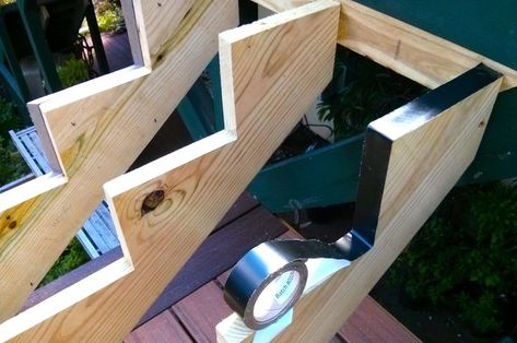 How to build exterior stairs that last | The Spokesman-Review Outside Stairs, Porch Stairs, Timber Stair, Stairs Stringer, Deck Steps, Building Stairs, Wooden Deck, Exterior Stairs, Wood Steps