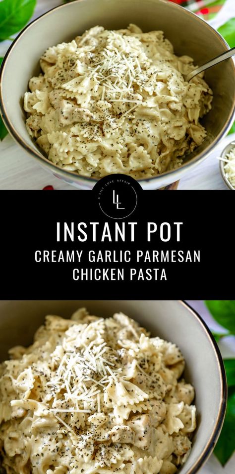 Instant Pot Chicken Dishes, Cellentani Pasta Recipes, Instapot Dinner Recipes, Fall Instant Pot Recipes, Instapot Recipes Dinners, Creamy Garlic Parmesan Chicken Pasta, Instapot Chicken Recipes, Mac And Cheese Rezept, Creamy Garlic Parmesan Chicken