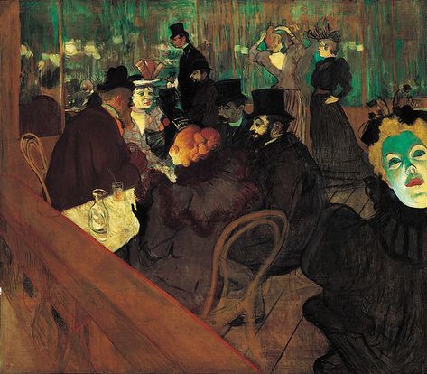 Toulouse Lautrec Paintings, At The Moulin Rouge, Post Impressionism Art, Chicago Painting, The Moulin Rouge, Google Art Project, Henri De Toulouse Lautrec, Toulouse Lautrec, Edgar Degas