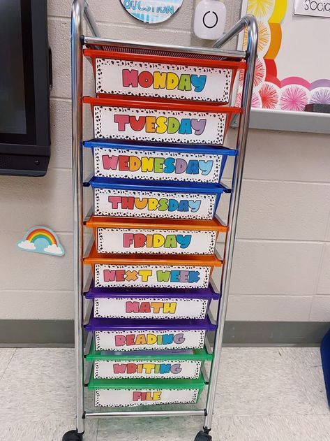 Drawer Rolling Cart, Teachers Room, Science Writing, Classroom Management Tool, Bright Decor, Rolling Cart, Rolling Paper, Decor Bundle, Study History