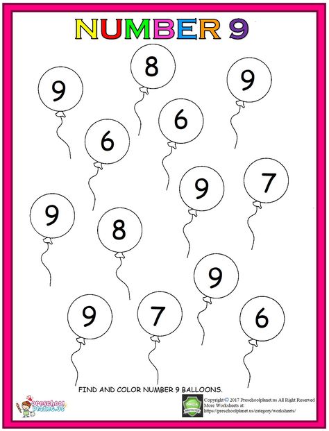 number 9 worksheet for kids Number 9 Worksheet, Number Worksheets Kindergarten, Preschool Number Worksheets, Letter Worksheets For Preschool, Fun Worksheets For Kids, Activity Worksheet, Number Nine, Counting Worksheets, Numbers Kindergarten