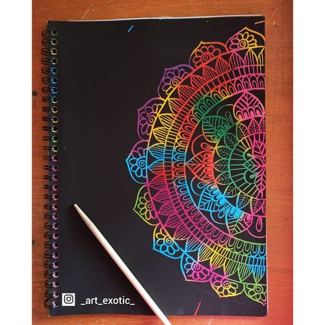 Scratch Note Art Ideas, Rainbow Scratchboard Art, Scratch Paper Art Ideas, Scratch Book Ideas, Scratch Book Art, Scratch Art Ideas Easy, Aesthetics Drawings, Scratch Art Designs, Rainbow Scratch Art Ideas