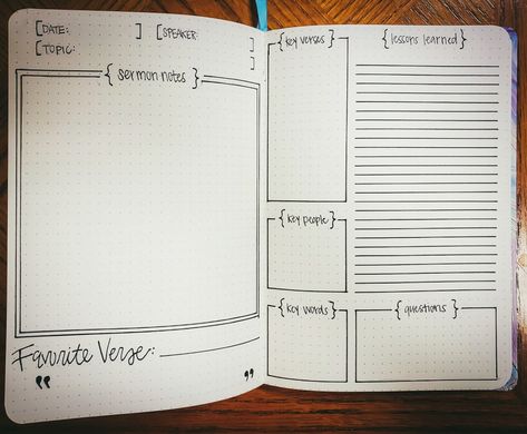 Sermon notes bullet journal  Lifeline Bullet Journals by Karen Fritsche Church Journal, Bible Bullet Journaling, Bible Journal Notebooks, Bbq Side Dishes, Bbq Side, Bullet Journal Notes, Bible Journal Notes, Devotional Journal, Bible Study Methods