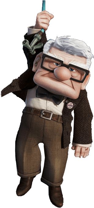 Old Man From Up, Dug The Dog, Cartoon Up, Old Man Cartoon, Carl Fredricksen, Disney Png, Independent Man, House Cartoon, Alpha Dog