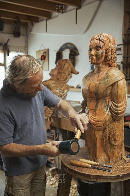 Ship Figurehead, Wood Carver, Image Model, Create Decor, Wooden Statues, A Wood, Wood Carving, Sculptor, Hand Tools