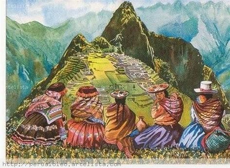 Ampliar Peruvian Art, Travel Art Journal, Latin American Art, Landscape Paintings Acrylic, Arte Popular, Painting Process, Surreal Art, Watercolor Landscape, Cute Illustration