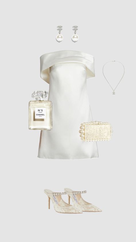 🤍 #vibes #beauty #outfit #outfitinspo #white #dress #fancy #oldmoney All White Outfit Polyvore, White Dress Fancy, Fancy Restaurant Outfit, White Aesthetic Outfit, Polyvore Outfits Aesthetic, Outfit Polyvore, Chic Soul, Dress Fancy, Red Carpet Outfits