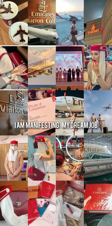 Flight Attendant Manifest, Fly Emirates Cabin Crew, Fly Emirates Air Hostess, Air Hostess Quotes, Flight Attendant Dream Job, Flight Attendant Life Aesthetic, Flight Attendant Bio Ideas, Air Hostess Wallpaper, Qatar Airways Cabin Crew Wallpaper