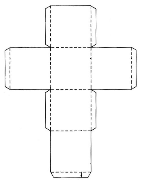 30 Box Templates Free Printable | Simple Template Design Jaring Jaring Kubus, Patron Cube, Square Box Template, Jaring Jaring, Box Templates Printable Free, Cube Template, Box Template Printable, School Lines, Paper Cube