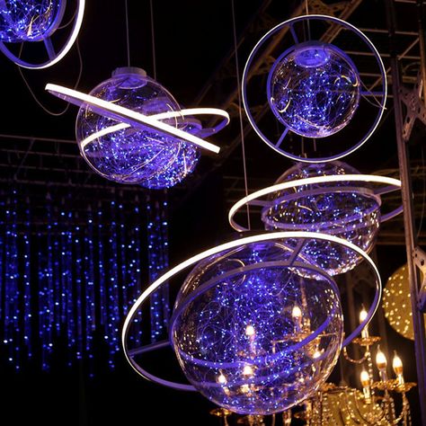 Wedding Decor Starry Props Hanging Space Ball Fantasy Starry Wedding Centerpieces Chandelier Bar Starry Wedding, Galaxy Wedding, Starry Night Wedding, Prom Themes, Space Theme Party, Galaxy Theme, Prom Theme, Celestial Wedding, Space Party