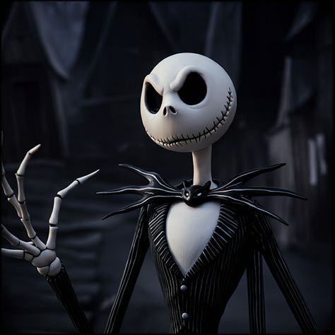 a picture of Jack Skellington who is looking into the camera. Jack Skellington Widget, Jack The Skeleton Pfp, Hear Me Out Disney Characters, Hear Mr Out Cake, Hear Me Out Actors, Hear Me Out Celebrities, Hear Me Out Men, Iconic Halloween Characters, Hear Me Out People