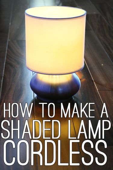 I will have lamps in the middle of my no-mans-land (no-outlets-land) living room, darn it! l How to make a lamp run on batteries: tutorial with easy, cheap step-by-step instructions! Make A Lamp, Cordless Lamps, Lighting Plan, Easy Cheap, Diy Lamp, Room Setup, To Infinity And Beyond, Décor Diy, Family Living