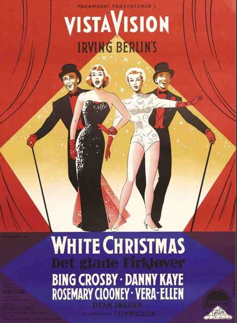 White Christmas Poster, White Christmas 1954, Sublimation Station, White Christmas Movie, Danny Kaye, Vera Ellen, Rosemary Clooney, Irving Berlin, Widget Ideas