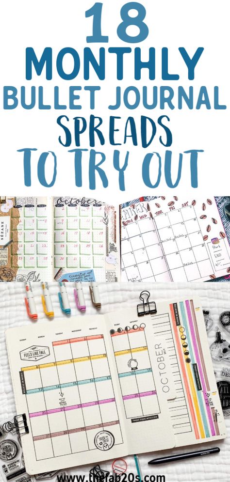 18 Monthly Bullet Journal Spread Ideas That Are Incredibly Creative - TheFab20s plannerhack #ramadanplanner2024🍬. Buju Month Layout, Bujo Inspiration Ideas Weekly, Bujo Pages Ideas Monthly, May Bujo Ideas, Dotted Journal Calendar Ideas, May Bujo Spread, Bujo Inspiration Ideas Monthly, Dot Journal Ideas For Beginners Calendar, Calendar Journal Ideas Layout