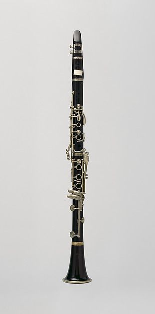 Benny Goodman's last clarinet by Buffet, Crampon & Cie. (founded 1859) (mouthpiece), Grenadilla, nickel-silver, plastic, other materials, French Clarinet Instrument, Charades Game, Clarinets, Trophy Design, Skins Uk, Notes Art, Music Instrument, Musical Art, Plastic Design