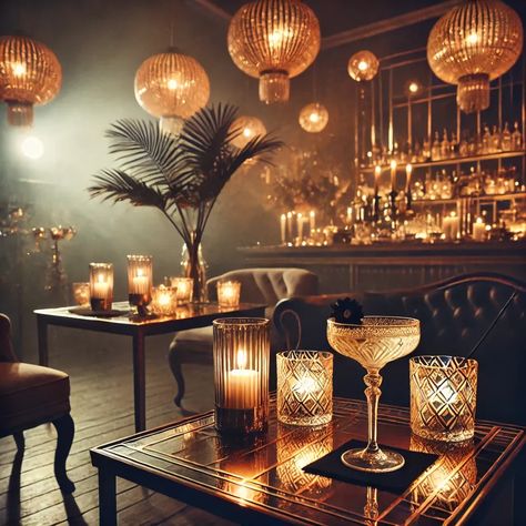 Transport your guests to the roaring 20s with our vintage speakeasy party setup! Featuring art deco furniture and elegant cocktail glasses, perfect for a 1920s-themed celebration. Drop your comment and share your speakeasy secrets! Click on yeeteshop.com to explore more.

#SpeakeasyParty #Roaring20s #ArtDeco #VintageVibes #EventPlanning #PartyVibes #AIImages #ArtificialIntelligence #photography #love #art #fashion #music #instagood #photooftheday #reels 20s Prohibition Party, 1920 Bday Party, Vintage Cocktail Glasses Art Deco, Great Gatsby Nye Party, Old Hollywood Speakeasy, Speakeasy Themed Wedding, 1920s Cocktail Bar, Speakeasy Decor Ideas, Art Deco Tablescape