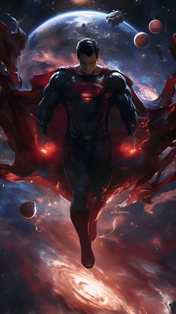 AK AI Art | 👑✨ Unveil the ultimate power! Check out this jaw-dropping artwork concept of Superman as the cosmic ruler! Drop a 💥 if you think he rules t… | Instagram Dark Superman, Superman Comic Art, Black Superman, Superman Pictures, Superman Artwork, X-men, Superman Wallpaper, Marvel And Dc Characters, Godzilla Wallpaper