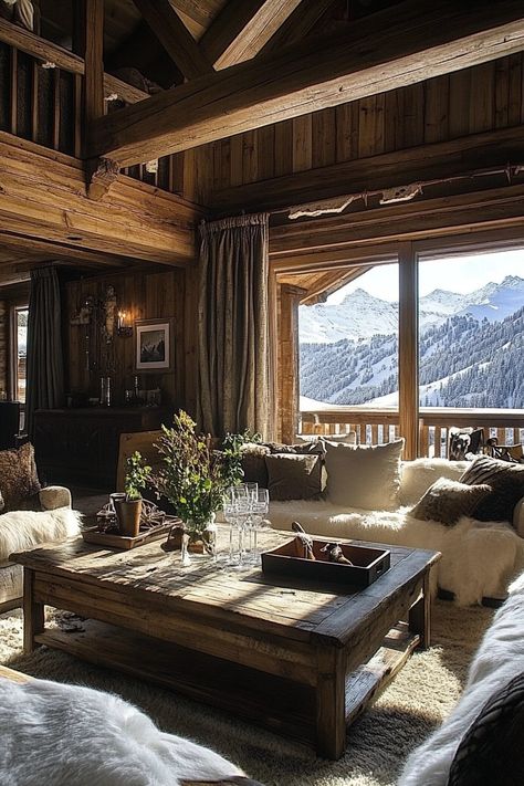 "Slide into luxury at a Swiss Alps ski resort! ⛷️🏔️ Enjoy breathtaking views, top-notch slopes, and world-class amenities in our carousel of luxury ski resorts. 🏂❄️ #SwissAlps #SkiResort #LuxuryTravel" Swiss Home Interior, Luxury Ski Chalet Interiors, Swiss Alps Chalet, Luxury Ski Resort, Swiss Alps Skiing, Ski Chalet Decor, Ski Chalet Interior, Mountain Home Interiors, Swiss Ski