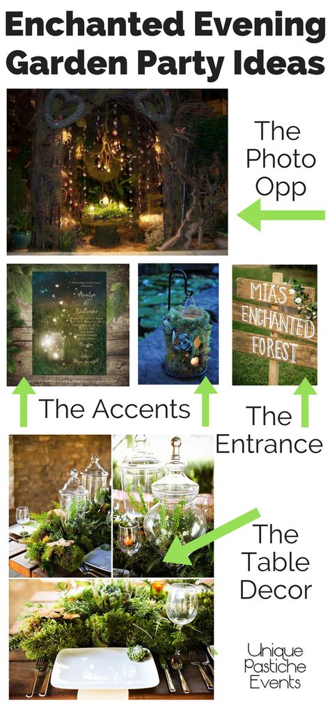 Enchanted Evening Garden Party Ideas #partyideas #partydecor #partytheme #party #gardenparty #enchantedforest Forest Quince, Evening Garden Party, Garden Party Ideas, Boho Garden Party, Evening Garden, Fairy Garden Party, Fire And Blood, Video Garden, Budget Garden