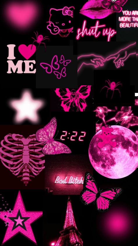 Pink And Black Wallpaper, Black Wallpaper, Pink And Black, Shut Up, Love Me, The Internet, I Love, Moon, Wallpapers