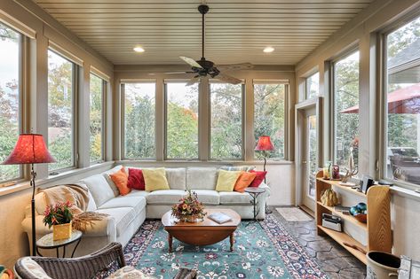 Three-Season Sunroom - Sunroom - Other - by Metzler Home Builders | Houzz Three Season Room Furniture, Three Seasons Room, 4 Season Room, Three Season Room, Sunroom Ideas, Sunroom Decorating, M Design, Patio Designs, Patio Spaces