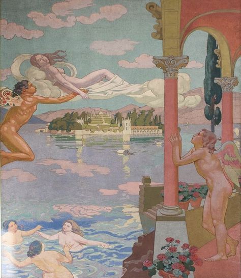 Roman Literature, Maurice Denis, Vision Of Love, Color Symbolism, Romantic Themes, Ancient Myths, Art Movement, Impressionism, Contemporary Artists