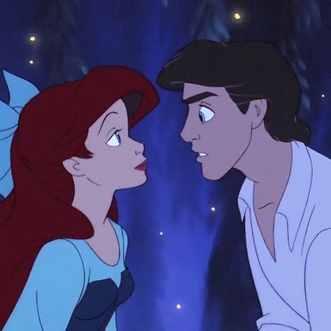 Feel the Love Tonight With This Romantic Disney Playlist: They may be "for kids," but listening to our favorite love songs from the animated Disney movies of our childhood (and newer ones like Frozen) as adults, we realize they actually have very grown-up romantic themes and lyrics. Disney Playlist, Disney Love Songs, Mermaids Kissing, Official Disney Princesses, Disney Movies To Watch, Disney Princesses And Princes, Disney Princess Ariel, Disney Wall, Disney Songs