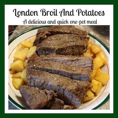 London Broil And Potatoes Recipe For The Ninja Cooking System - From Val's Kitchen : From Val's Kitchen London Broil Stew, Crockpot London Broil, Ninja Crockpot, Multicooker Recipes, How To Cook Hamburgers, Homemade Salisbury Steak, Ninja Cooking System, London Broil Recipes, Ninja Cooking System Recipes