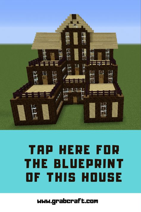 Wooden House - Blueprints for Minecraft Houses, Castles, Towers, and more | GrabCraft. Minecraft Building Ideas Templates, Wooden Gate House Minecraft, Mesa Plateau Minecraft House, Minecraft Base Blueprints, Blueprint Minecraft House, Minecraft Houses Blueprints Step By Step Easy, Minecraft Blueprints Floor Plans, Minecraft House With Tower, Minecraft Castle Blueprints Layout Floor Plans