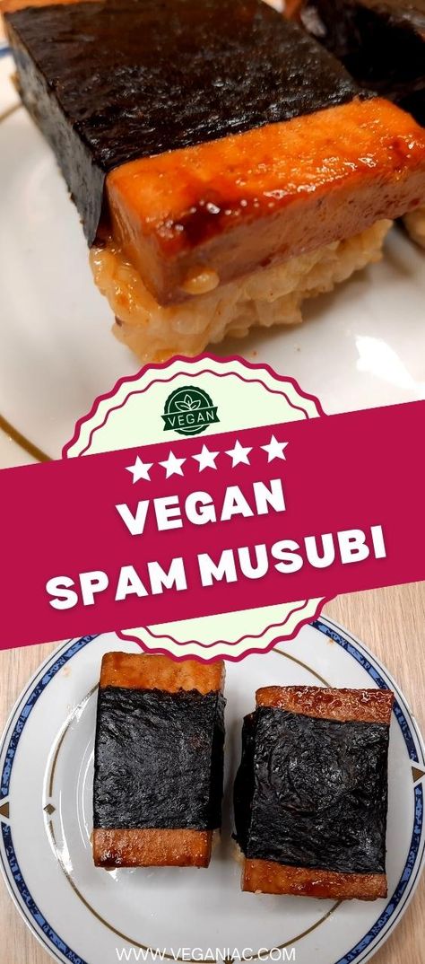 Tofu Spam, Vegan Spam, Spam Musubi Recipe, Musubi Recipe, Hawaiian Snacks, Hibachi Recipes, American Snacks, Spam Musubi, Rice Snacks