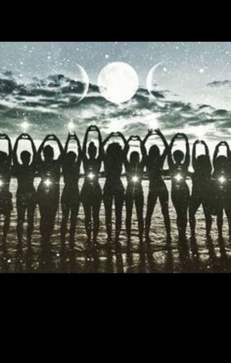 I have been working with women and holding many women circles over the years. I deeply believe there is a rise in feminine energy, bringing… Sister Circle, Women Standing, Women's Circle, Sacred Feminine, A Sky, Wild Woman, Moon Magic, Moon Goddess, Moon Child