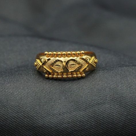 Gold Ring Indian, Gold Pendant Necklace Jewellery, Ladies Gold Rings, Latest Gold Ring Designs, Gold Ring Jewelry, Handmade Gold Necklace, 22k Gold Ring, Ring Indian, Gold Finger Rings