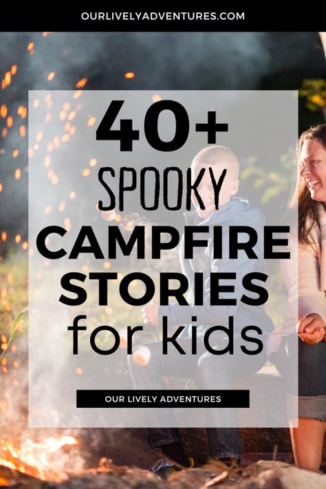 Scary Campfire Stories, Spooky Stories For Kids, Campfire Stories For Kids, Ghost Stories For Kids, Scary Stories For Kids, Campfire Fun, Campfire Games, Halloween Camping, Indoor Camping