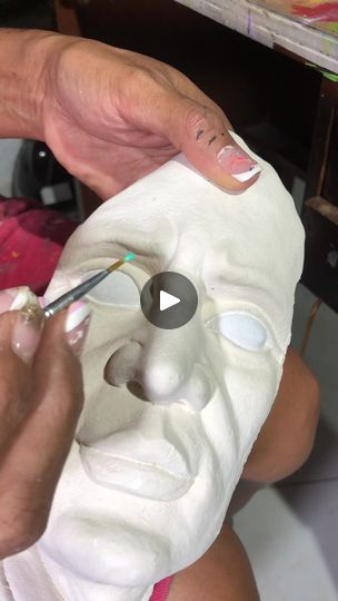 Cement Statues, Eye Painting, Statue