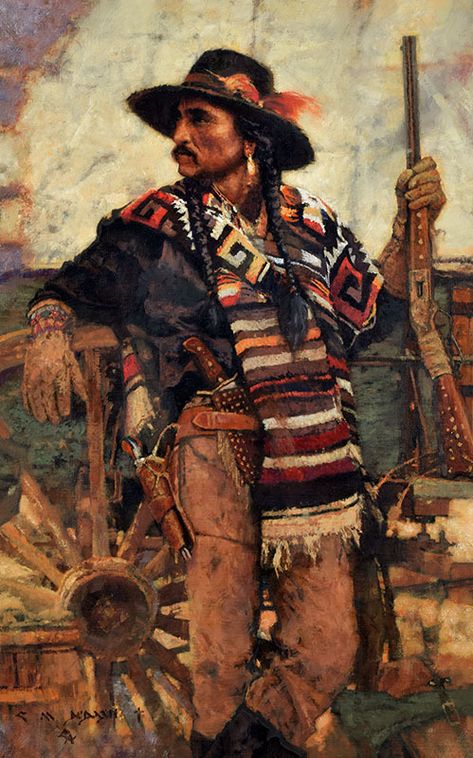 Michael Dudash, Western Drawings, Arte Cowboy, Cowboy Artwork, Weird West, Frederic Remington, Western Artwork, Native American Clothing, Wilde Westen