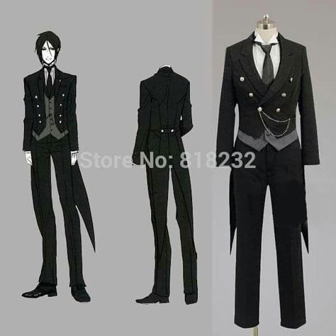 ‗ ❍ [ Butler ] ¡! ❞ [ On going=Slow updates ] - - - - - - - - - - - … #fanfiction #Fanfiction #amreading #books #wattpad Sebastian Costume, Sebastian Michaelis Cosplay, Black Costumes, Butler Outfit, Tail Coat, Outfit Anime, Villain Costumes, Coffee Outfit, Sebastian Michaelis