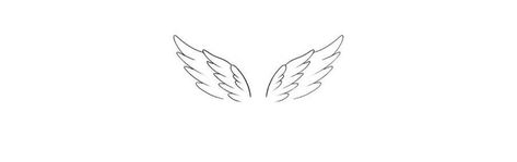 Fine Line Angel Wings, Simple Wing Tattoo, Fine Line Angel Wings Tattoo, Tattoos 2024, Tattoo 2024, Angel Wings Tattoo, Wing Tattoo, Wings Tattoo, Birds Tattoo