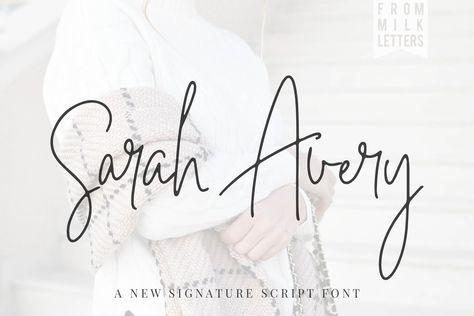 Introducing the new Sarah Avery Script Font is a gorgeous font with 96 trendy ligatures, though letters in this font already connect beautifully Add a hand written touch to your magazine Elegant Graffiti, Poster Handwriting, Creative Typeface, Vintage Cursive, Branding Feminine, Graffiti Fashion, Packaging Photography, Diy Label, Handwriting Logo